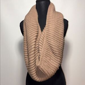 Nine West Tan Knit Infinity Scarf